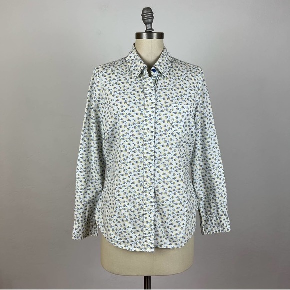Boden Tops - Boden Daisy Yellow Floral Button Down Shirt